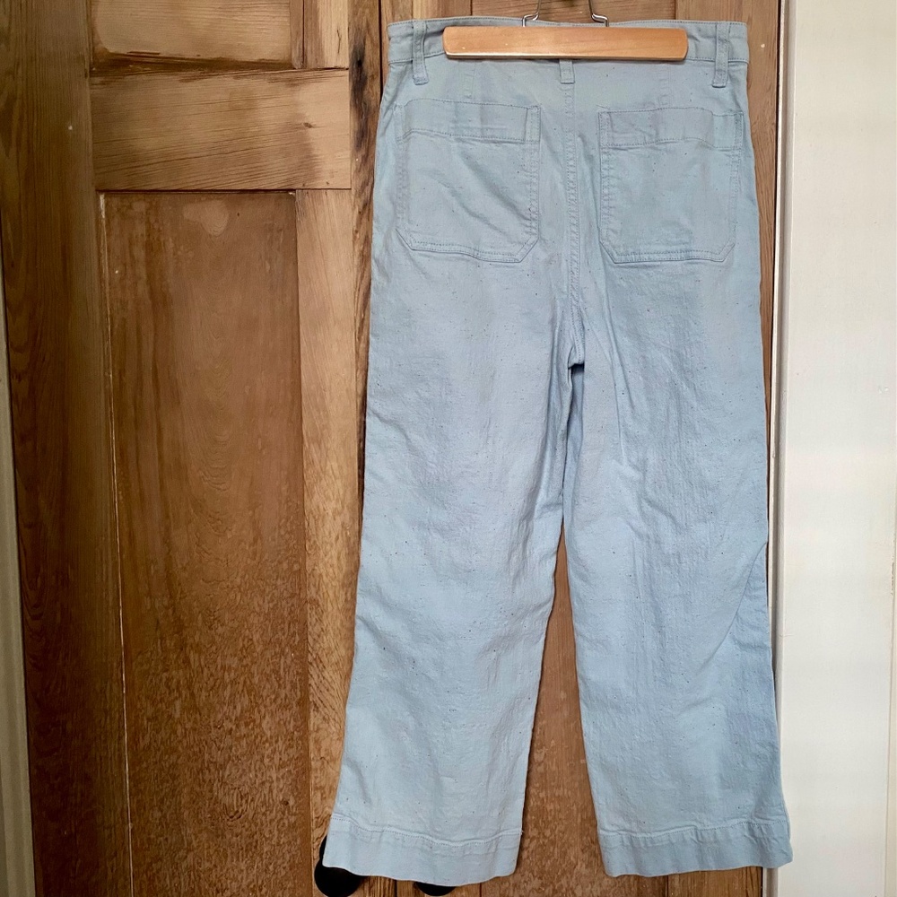 Madewell Slim Emmett Wide-Leg Crop Pants in Speckle - Size 27 - Picture 6 of 8